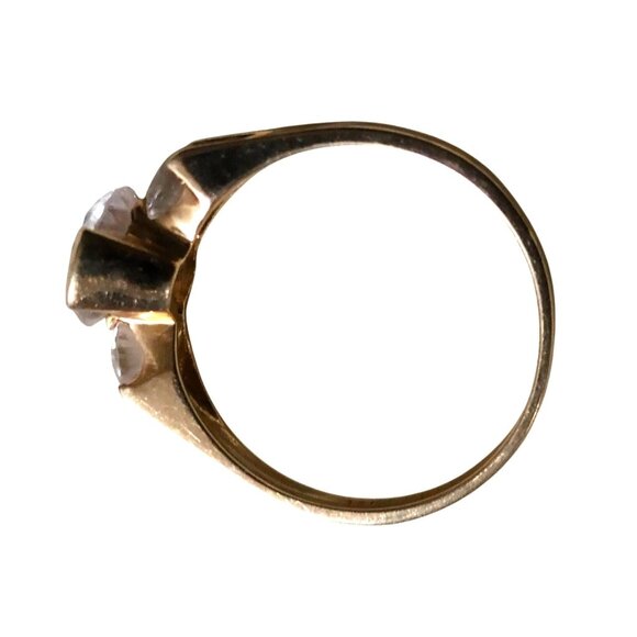 DRI 14K Yellow Gold Ring CZ Size 6.5 Engagement Anniversary Cubic Zirconia - Picture 3 of 8